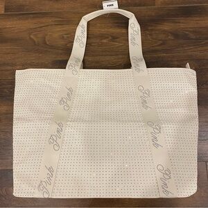 NWT Victoria’s Secret Pink rhinestone tote bag